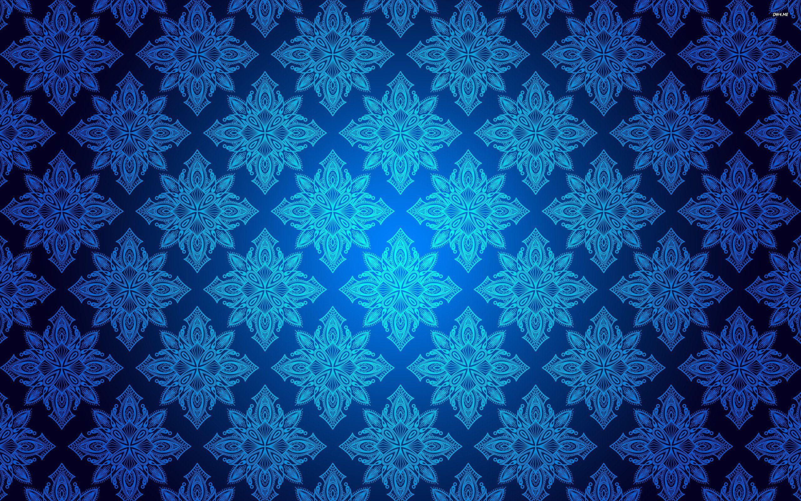 Vintage Blue and White Wallpaper Free