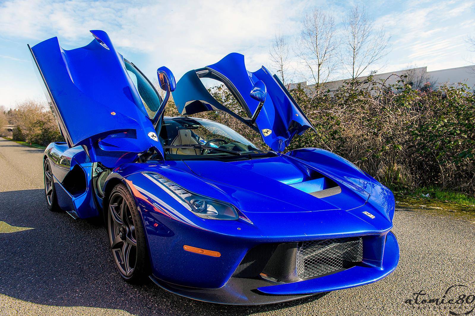 Blue Ferrari LaFerrari in Washington