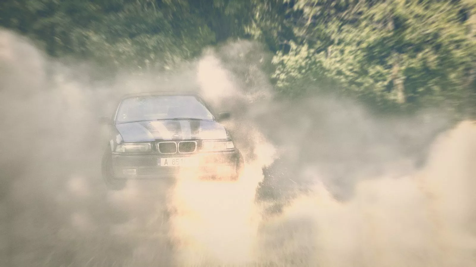 Drift. My friend drifting with his BMW