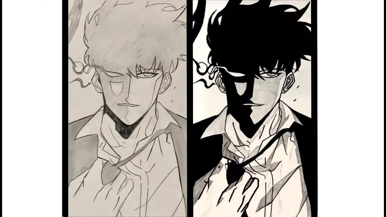 Draw Sung Jin Woo From Solo Leveling