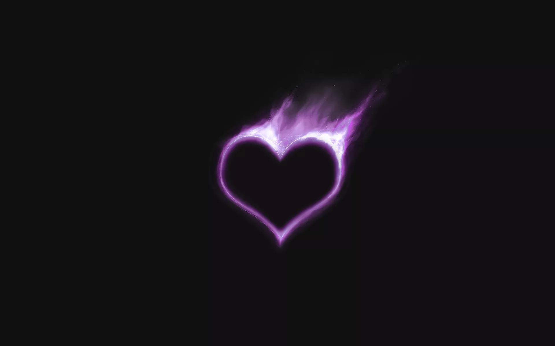 Flaming Heart HD Wallpaper Art