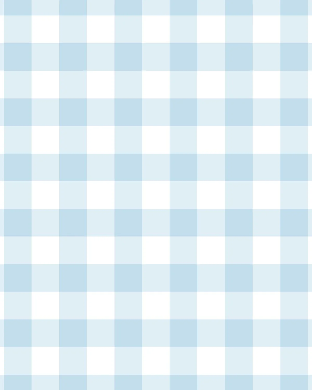 Gingham Check Light Blue Girls & Boys