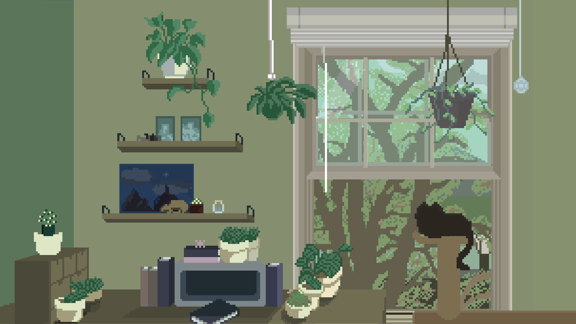 FOR HIRE 200X200 PIXEL ART WALLPAPER