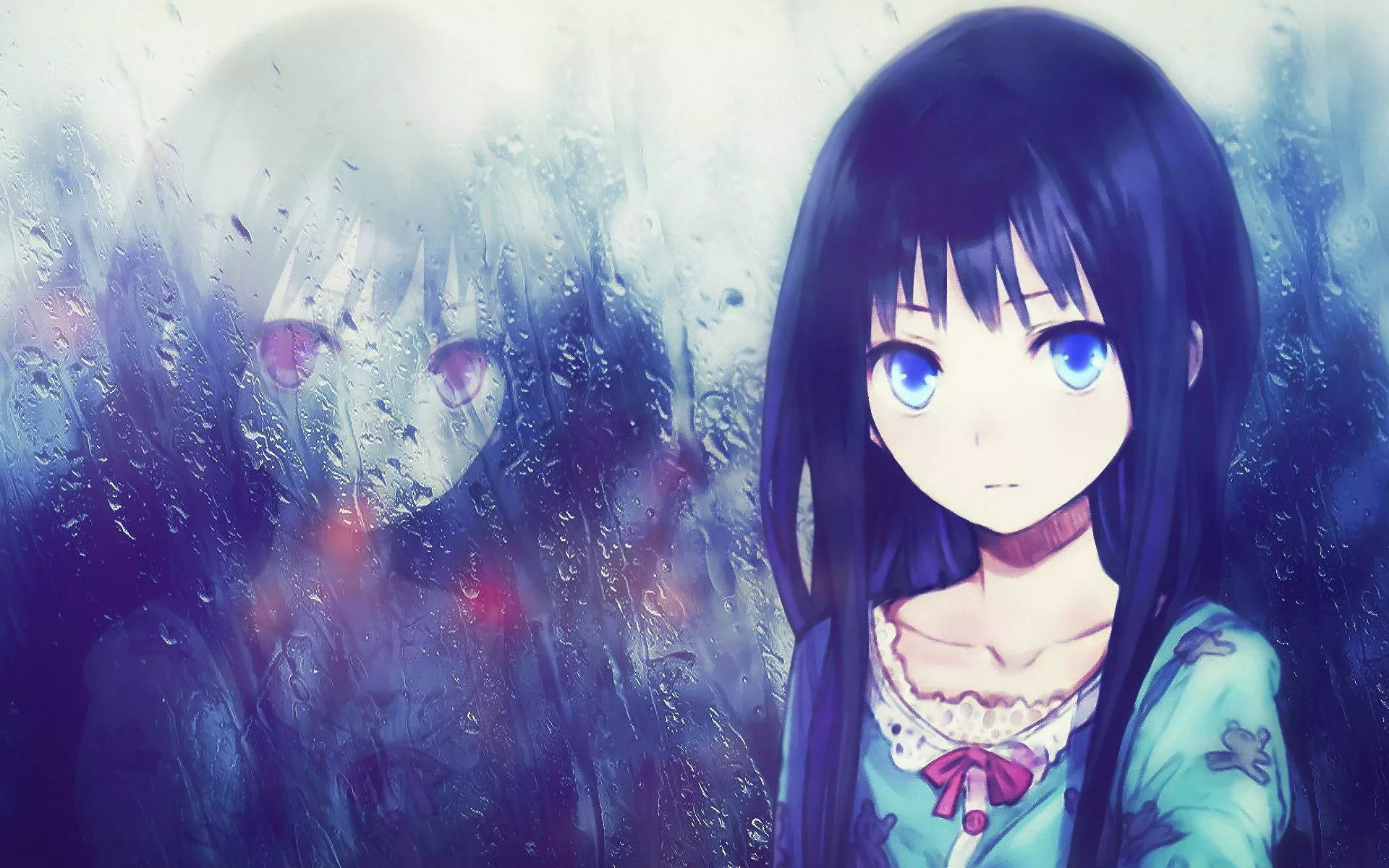 Anime Girl Sad Alone With Reflection