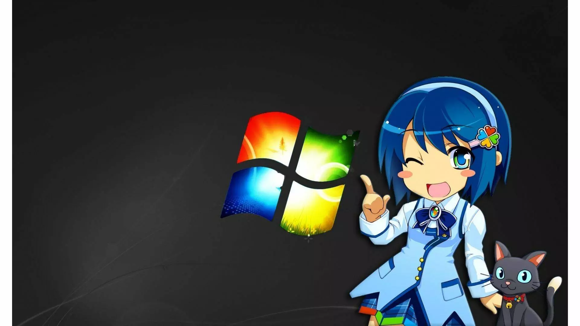 Wallpaper Windows in anime style