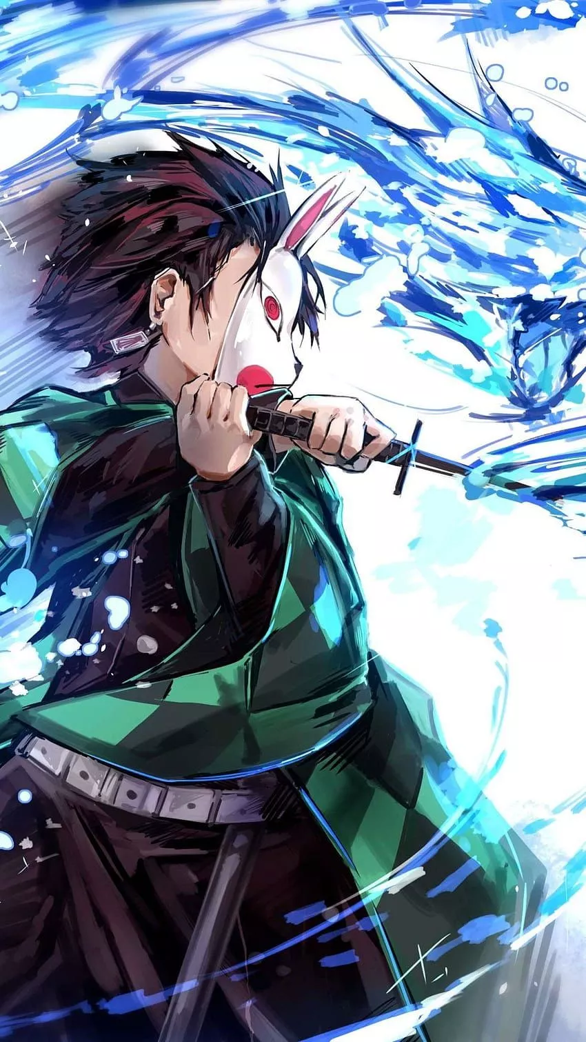 demon slayer tanjiro, sad demon