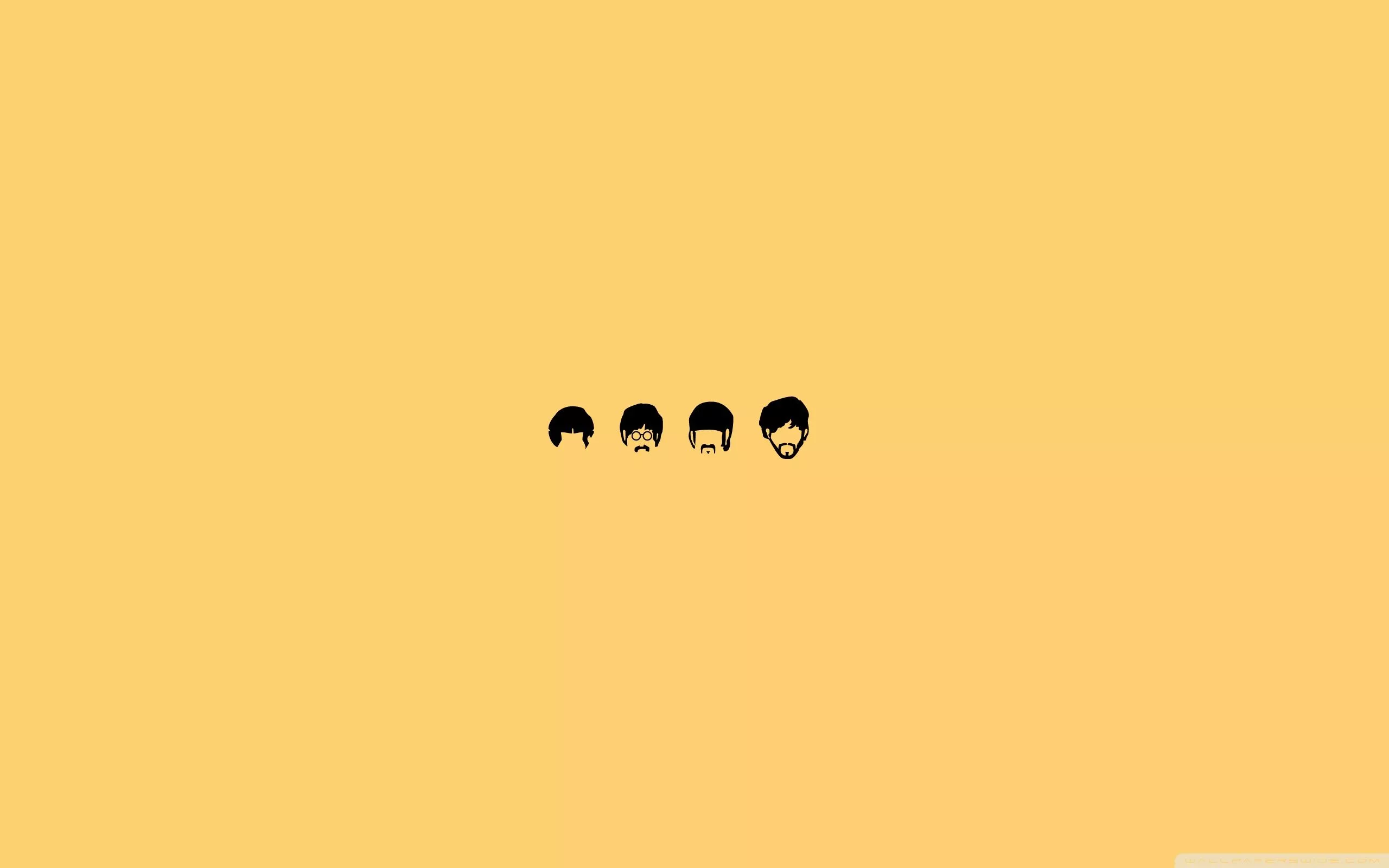 The Beatles Cartoon Ultra HD Wallpaper