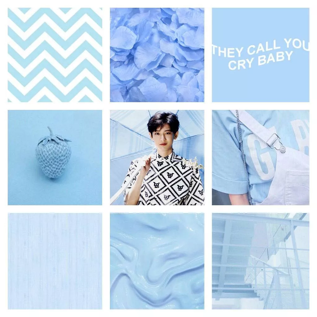 Aesthetic Baby Blue Wallpaper