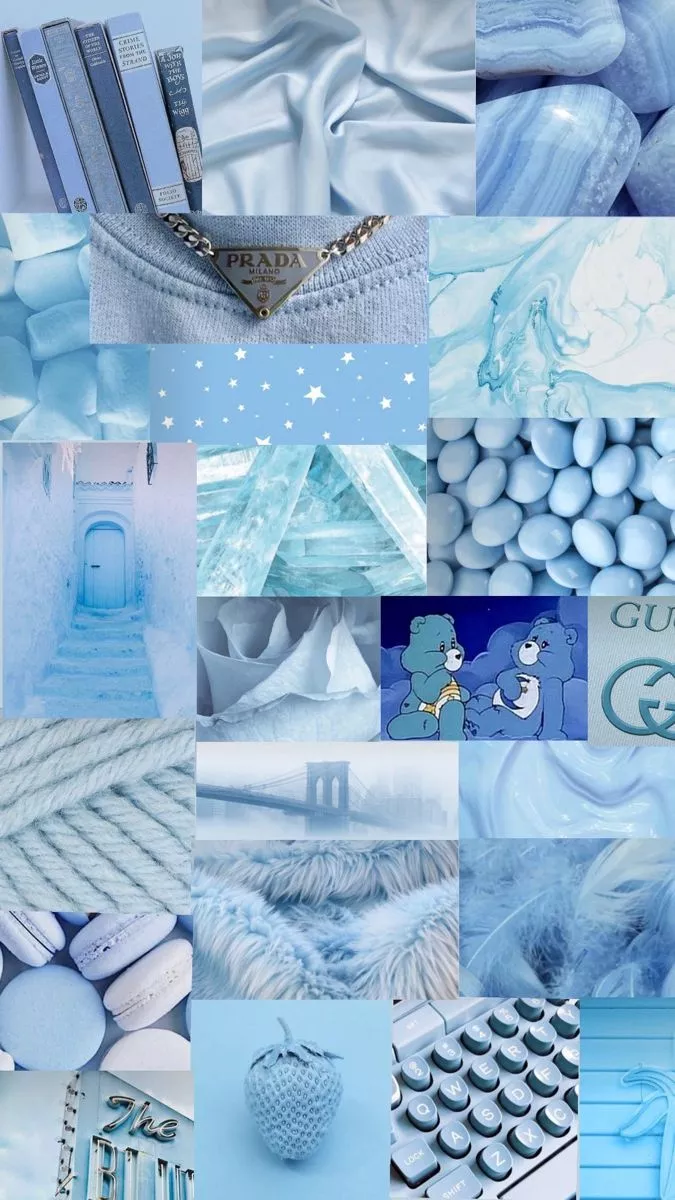 Baby blue aesthetic background