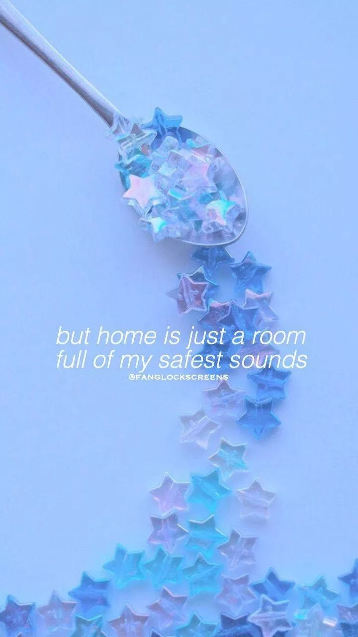 Aesthetic Baby Blue Confetti Wallpaper