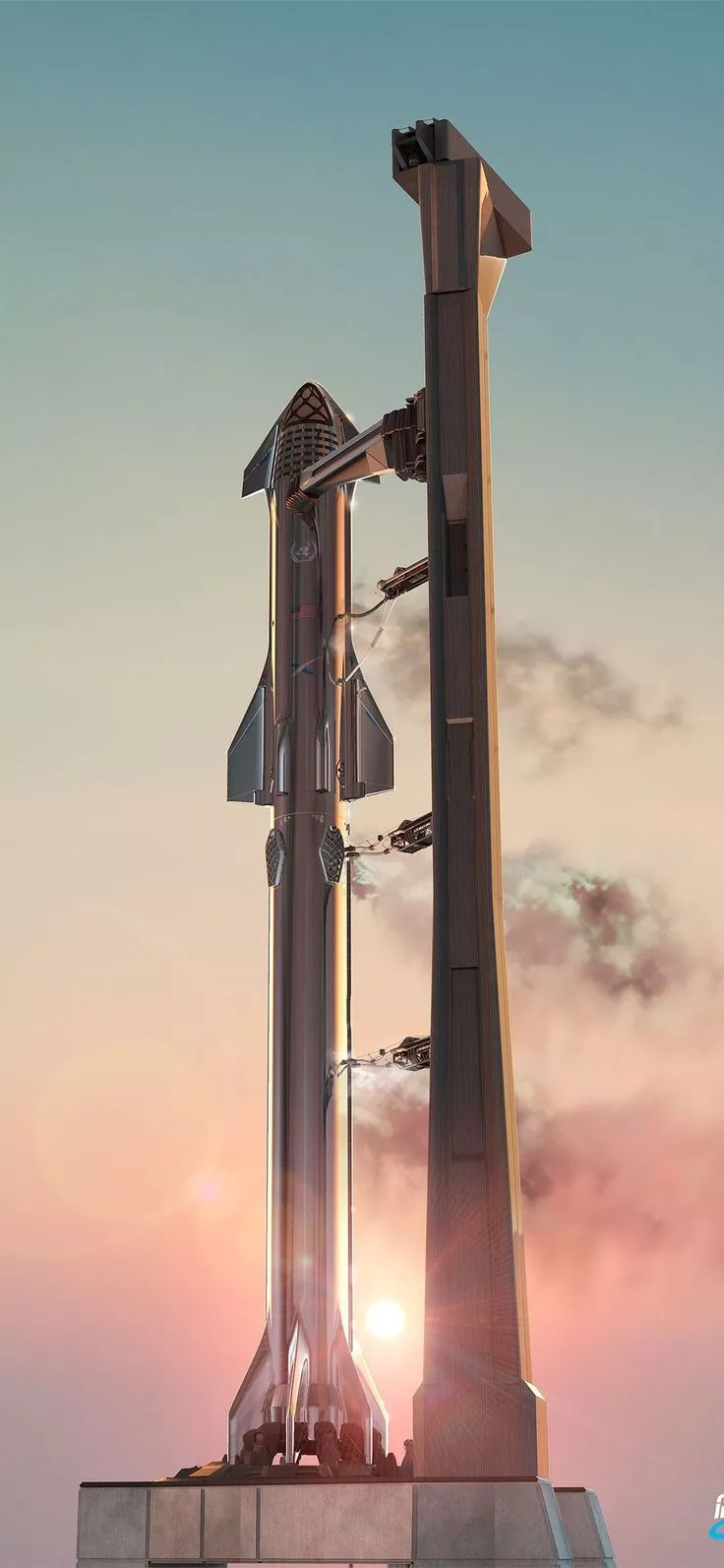 SpaceX starship iPhone Wallpaper