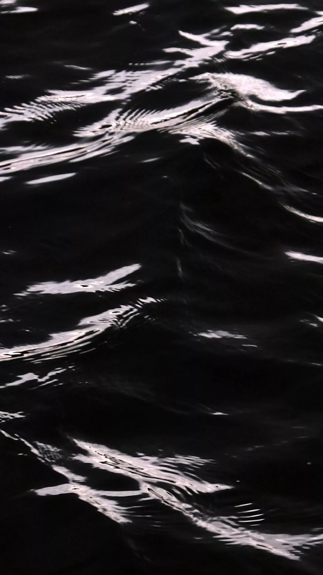 Ocean Water Waves Black White 4K HD