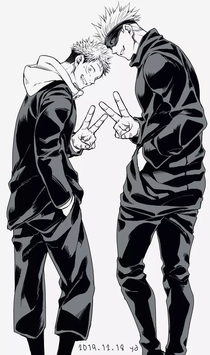 Gojo and itadori jujutsu kaisen