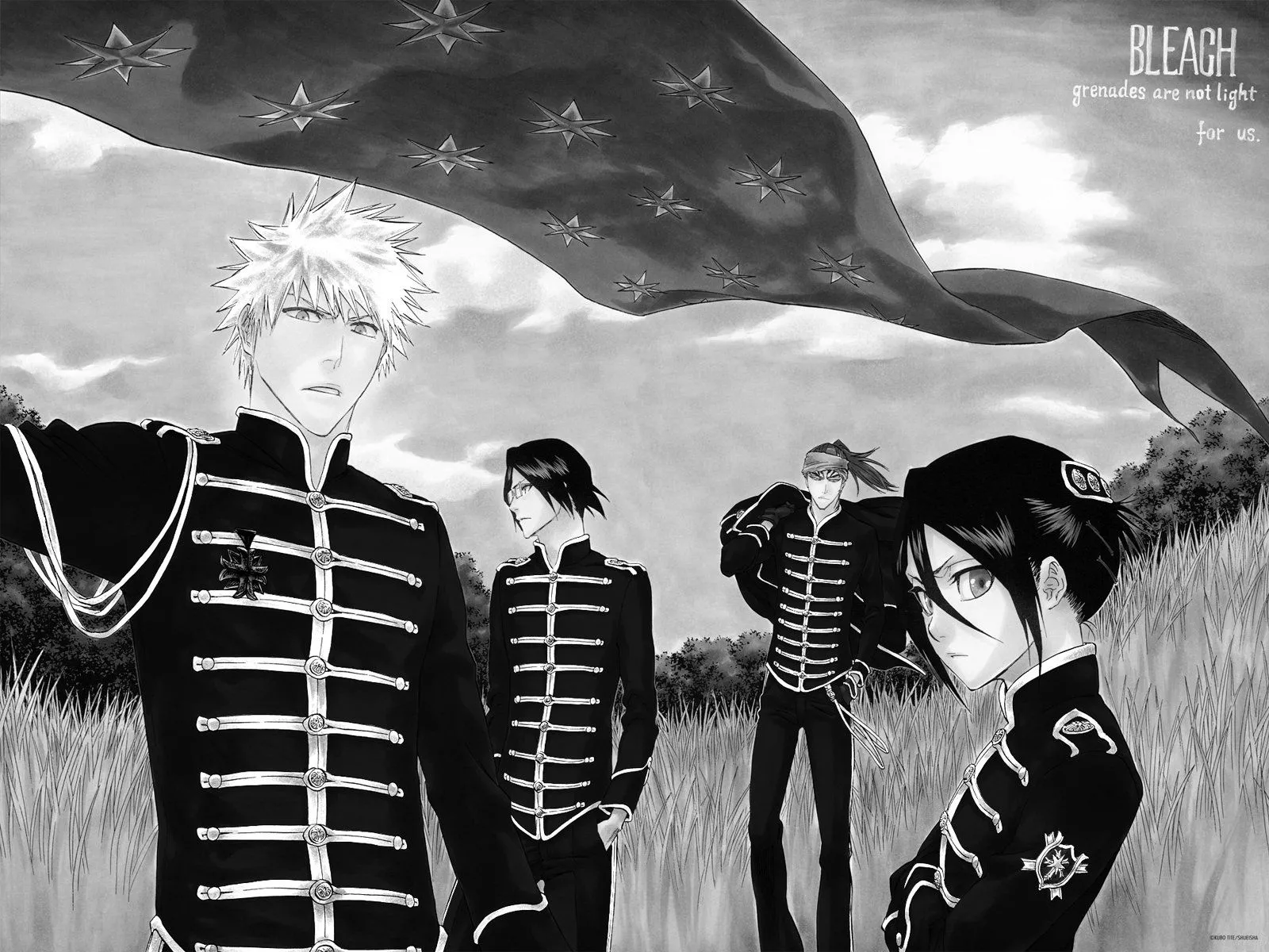 Download Uryu Ishida Renji Abarai Rukia