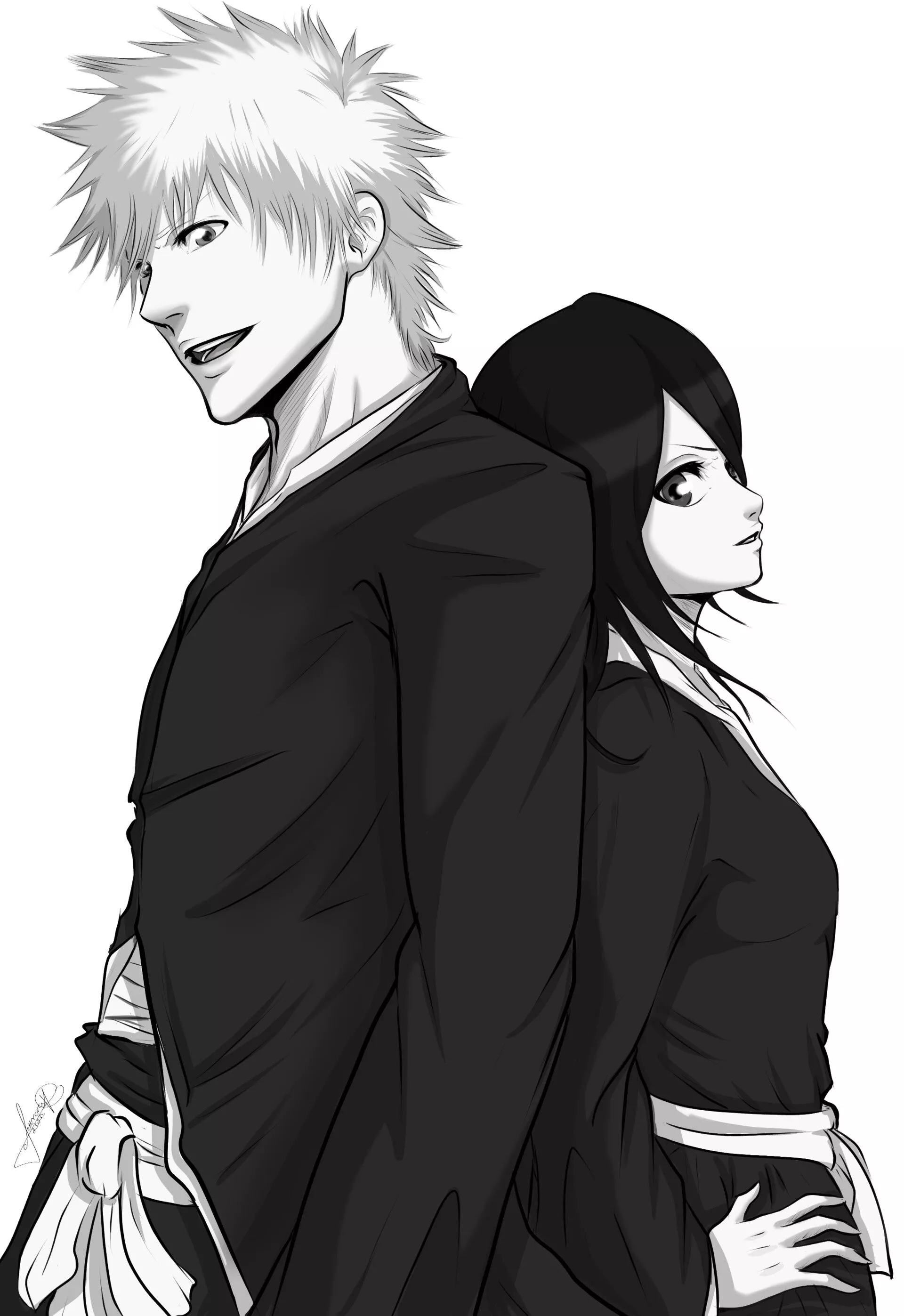 Ichigo and Rukia Wallpaper