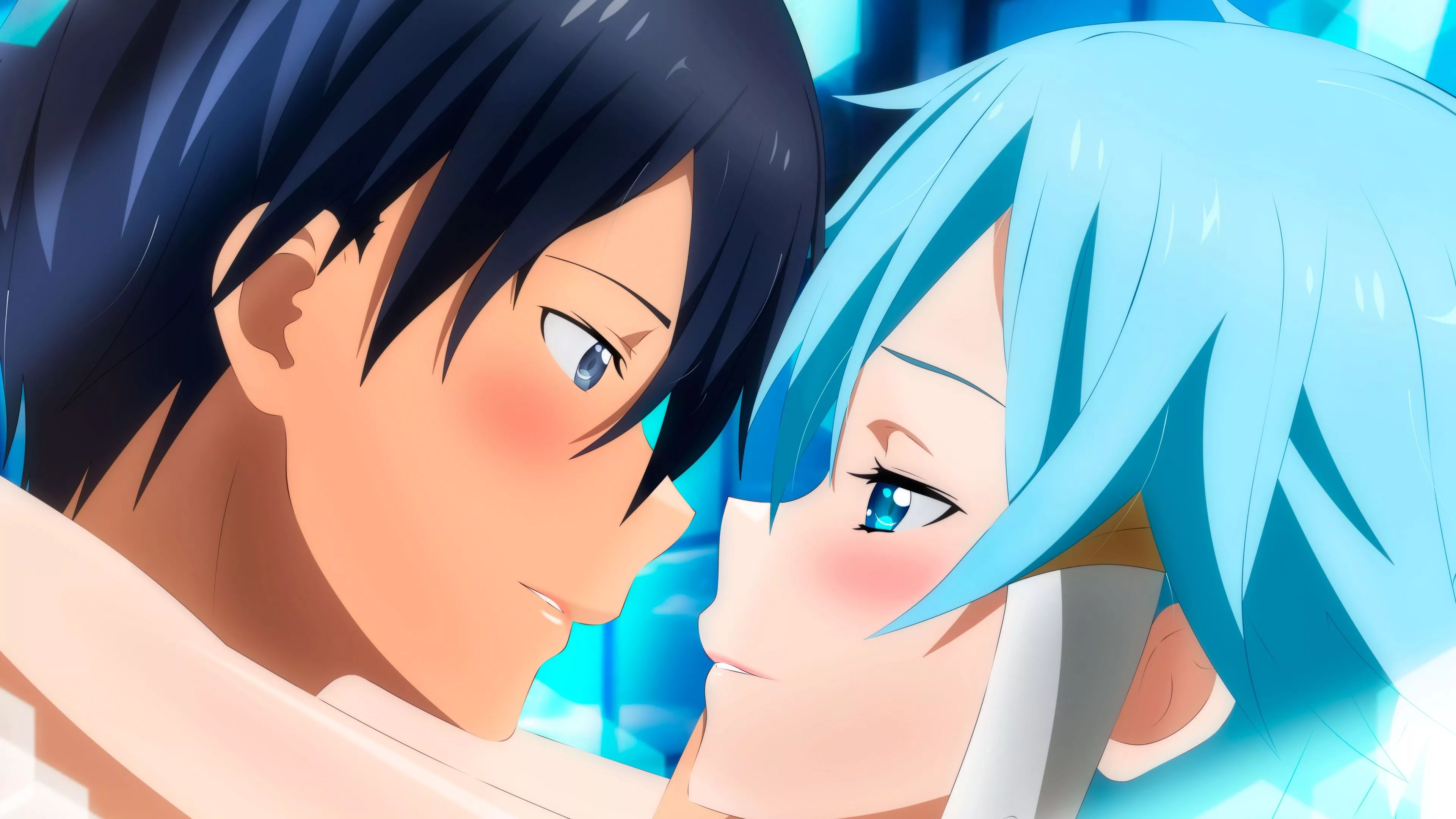 Anime couple Wallpaper 4K, Sword Art Online