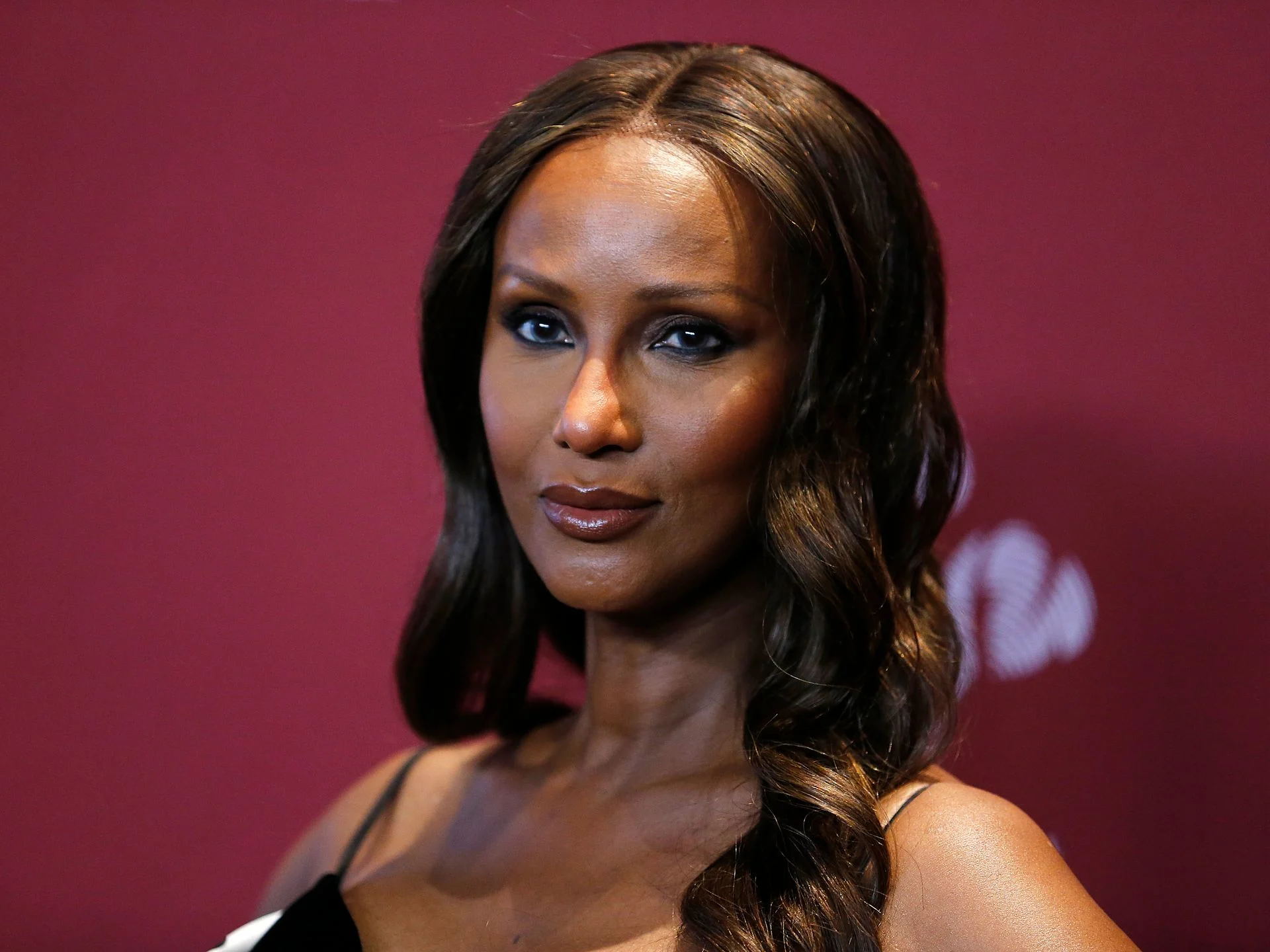 David Bowie's wife Iman, 67, shows off