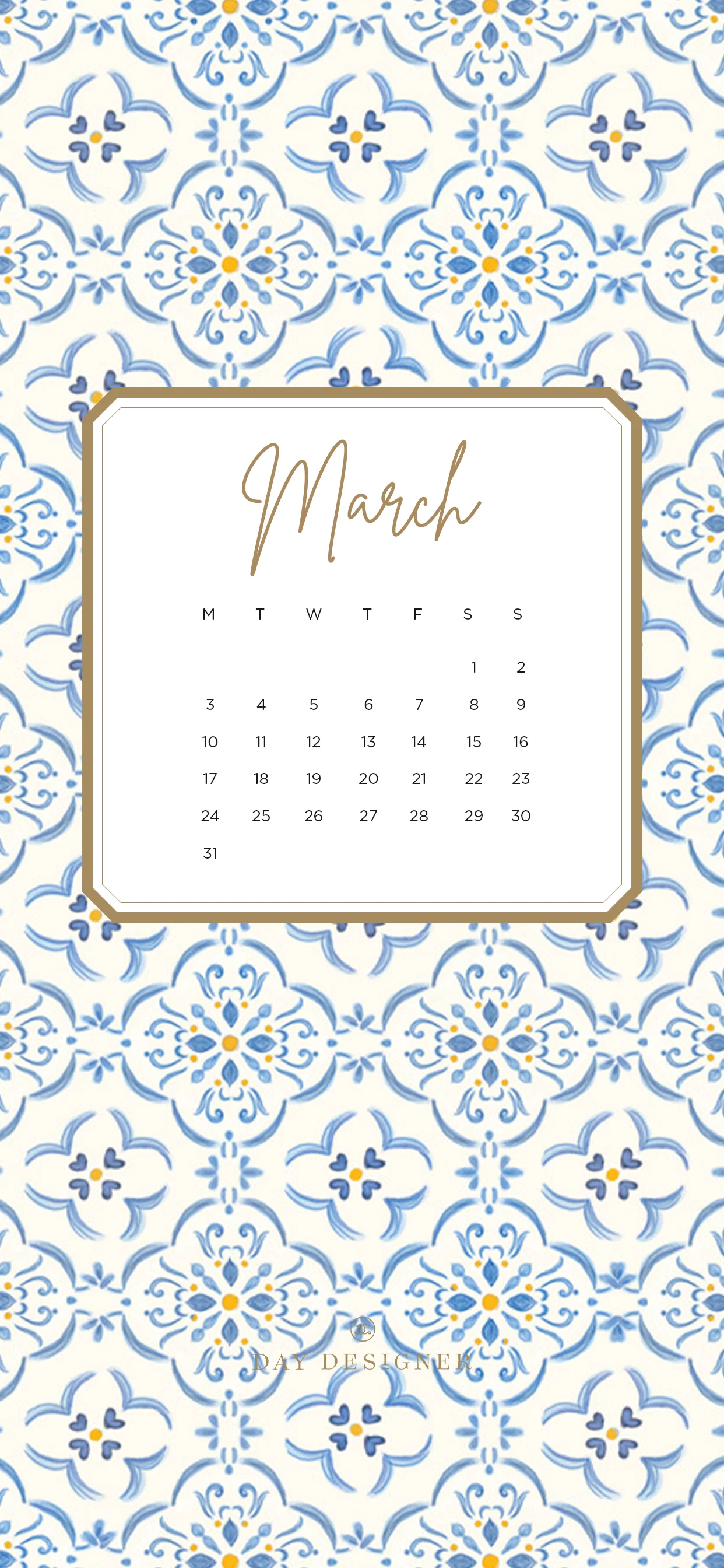 Free Digital Calendar Wallpaper. Day