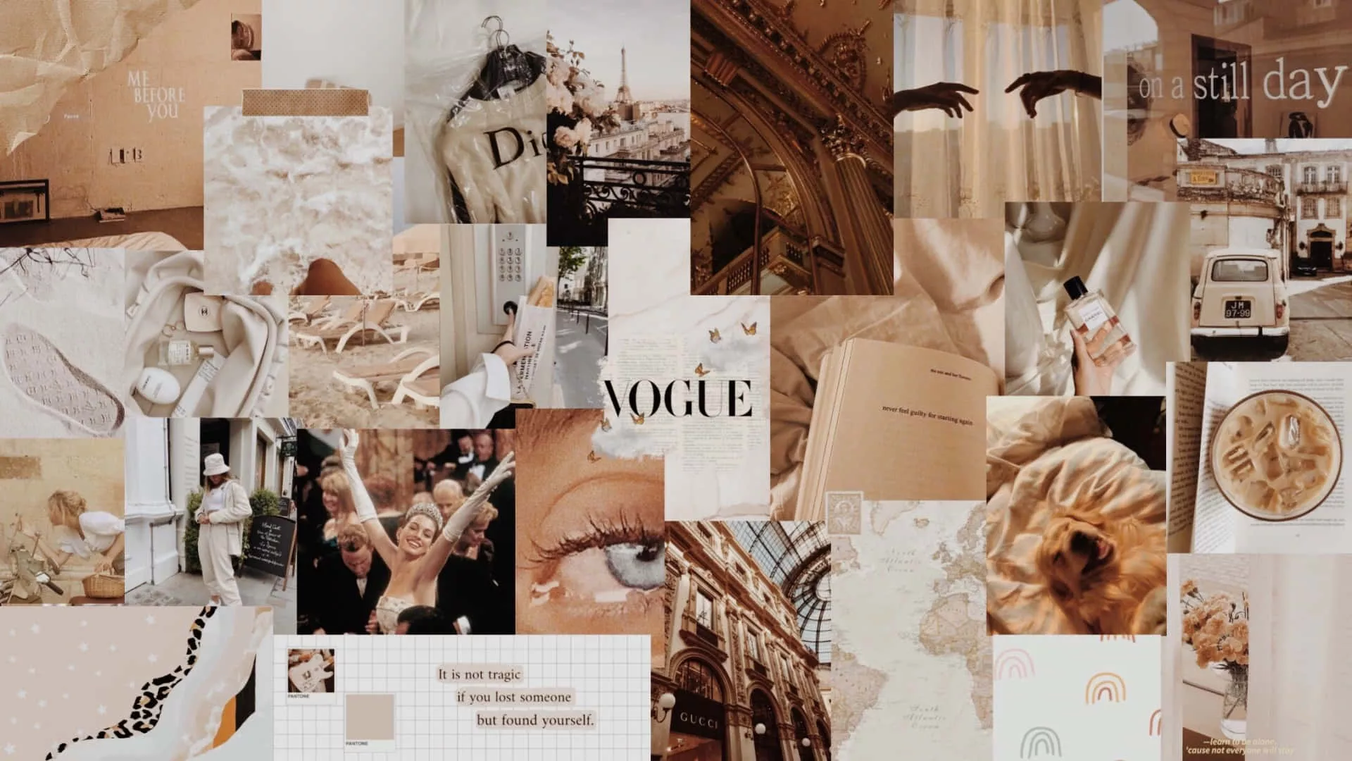 Aesthetic Collage Desktop Wallpaper