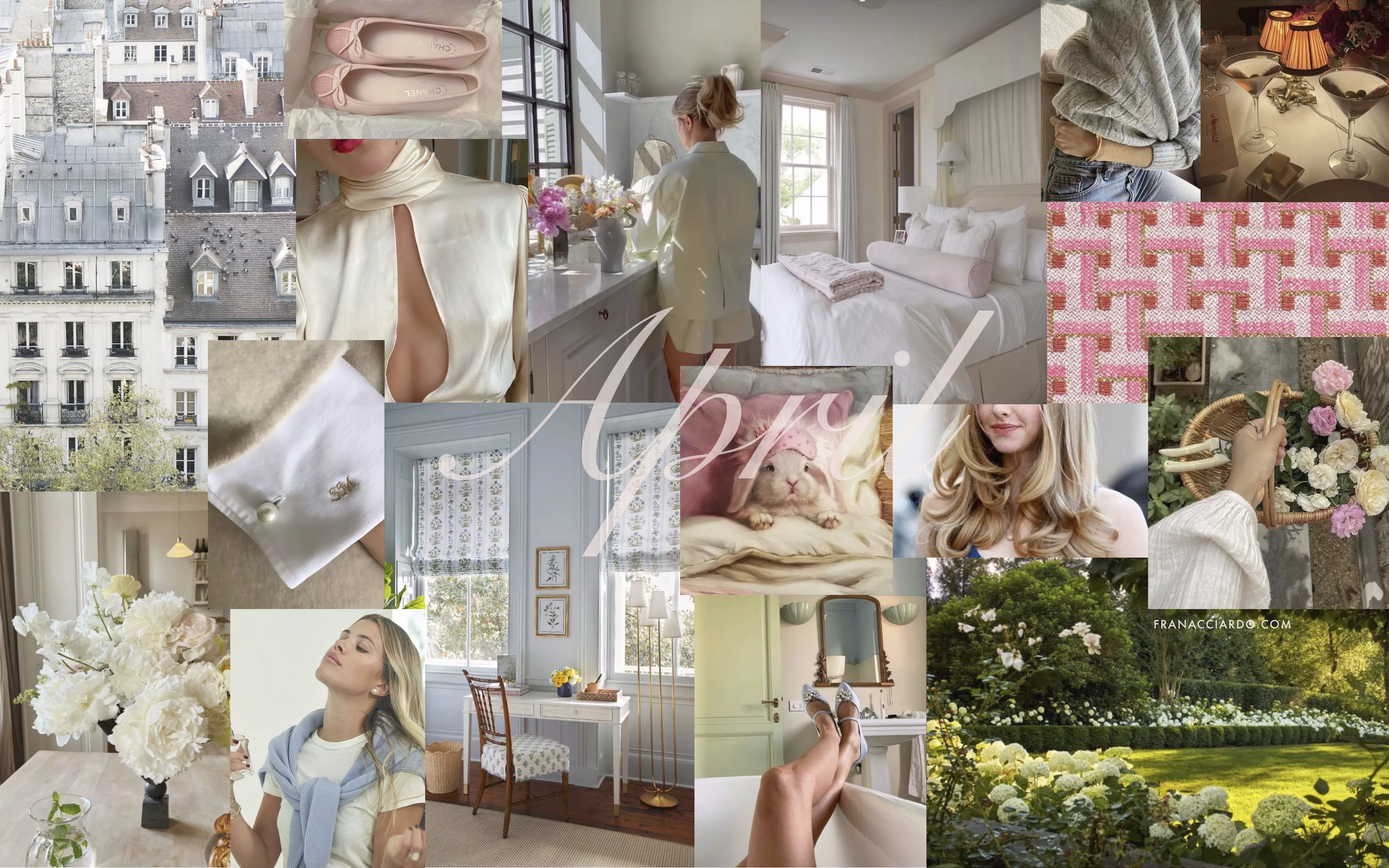 April 2024 Moodboard Desktop & iPhone