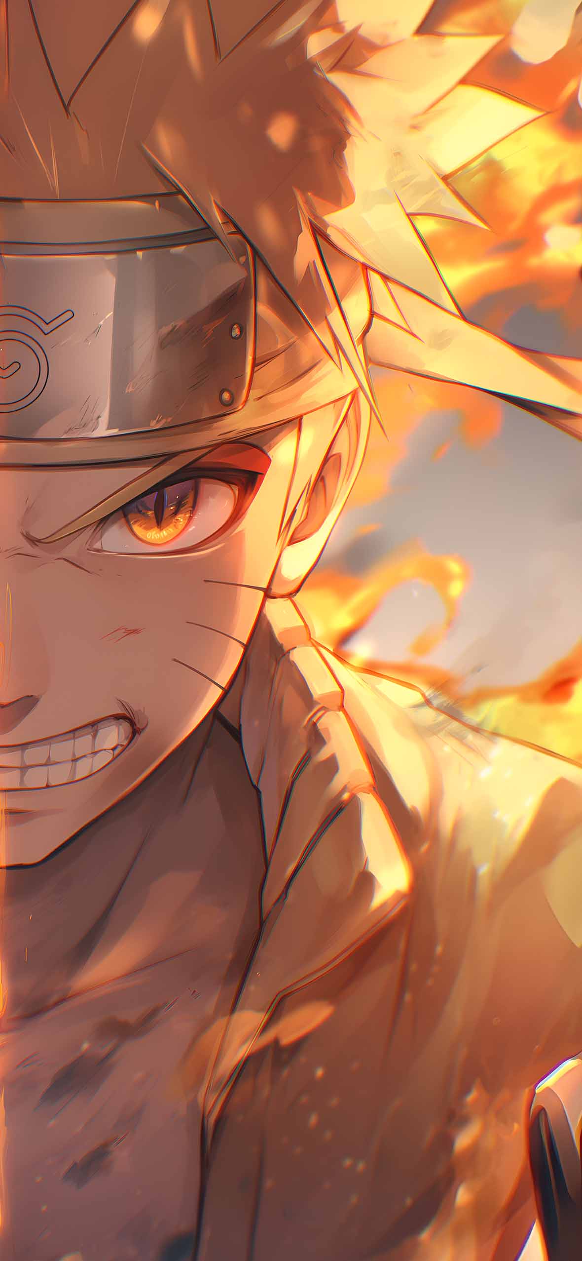 Epic Naruto Uzumaki Half Face Matching