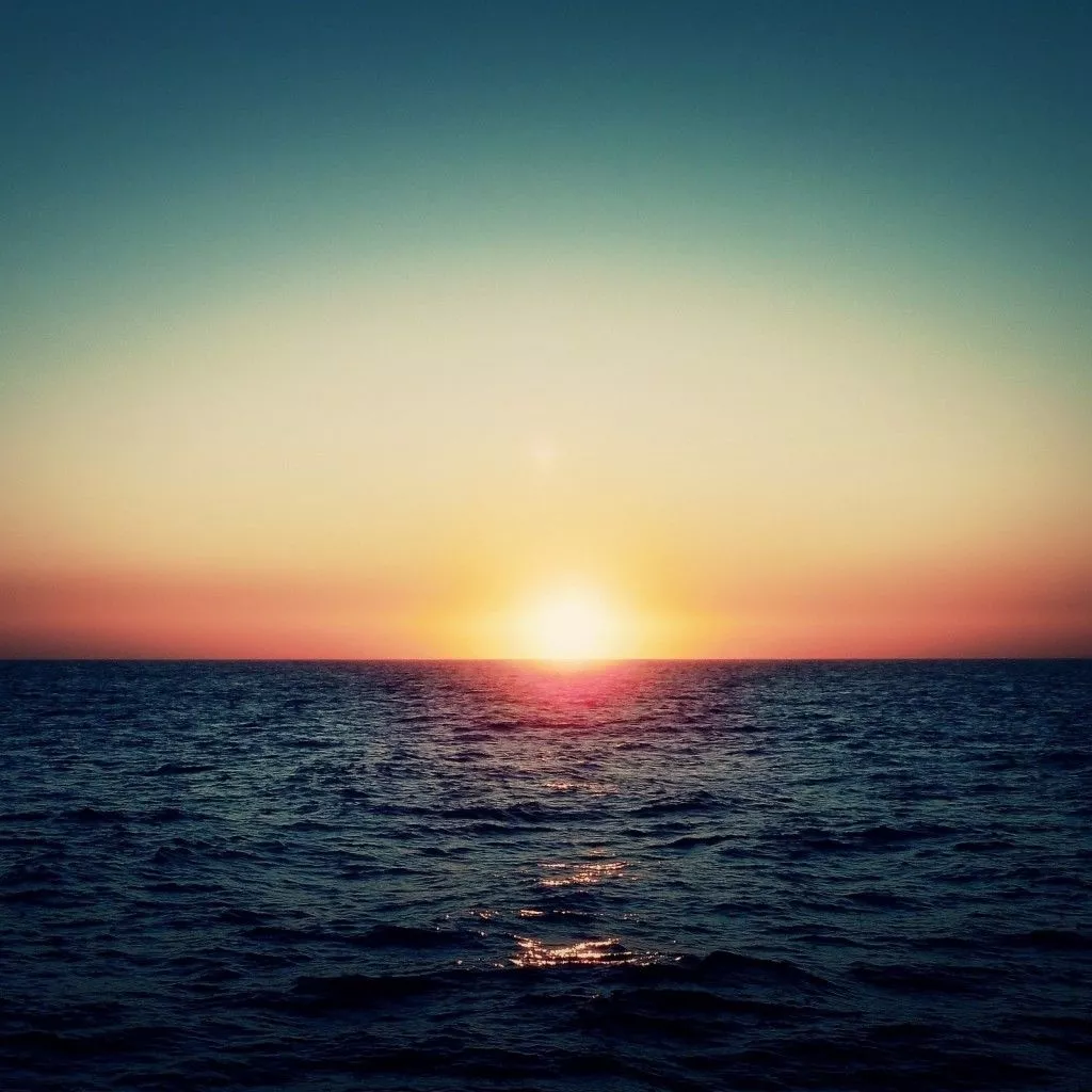 Sea Sunset. iPad Wallpaper