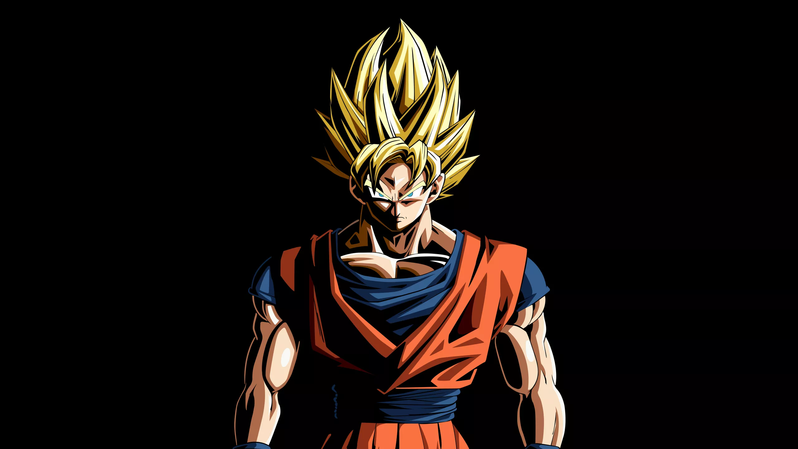 Goku Wallpaper 4K, AMOLED, Super Saiyan