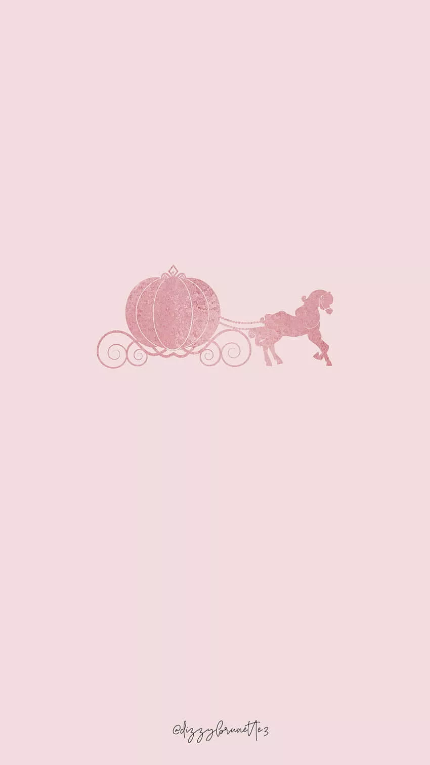 Download A Pink Background With A Horse
