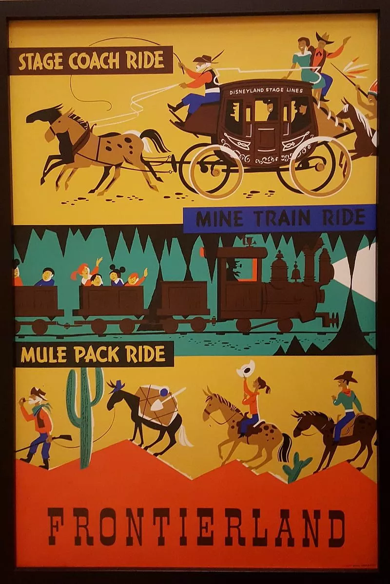 Frontierland poster, disney, wdw