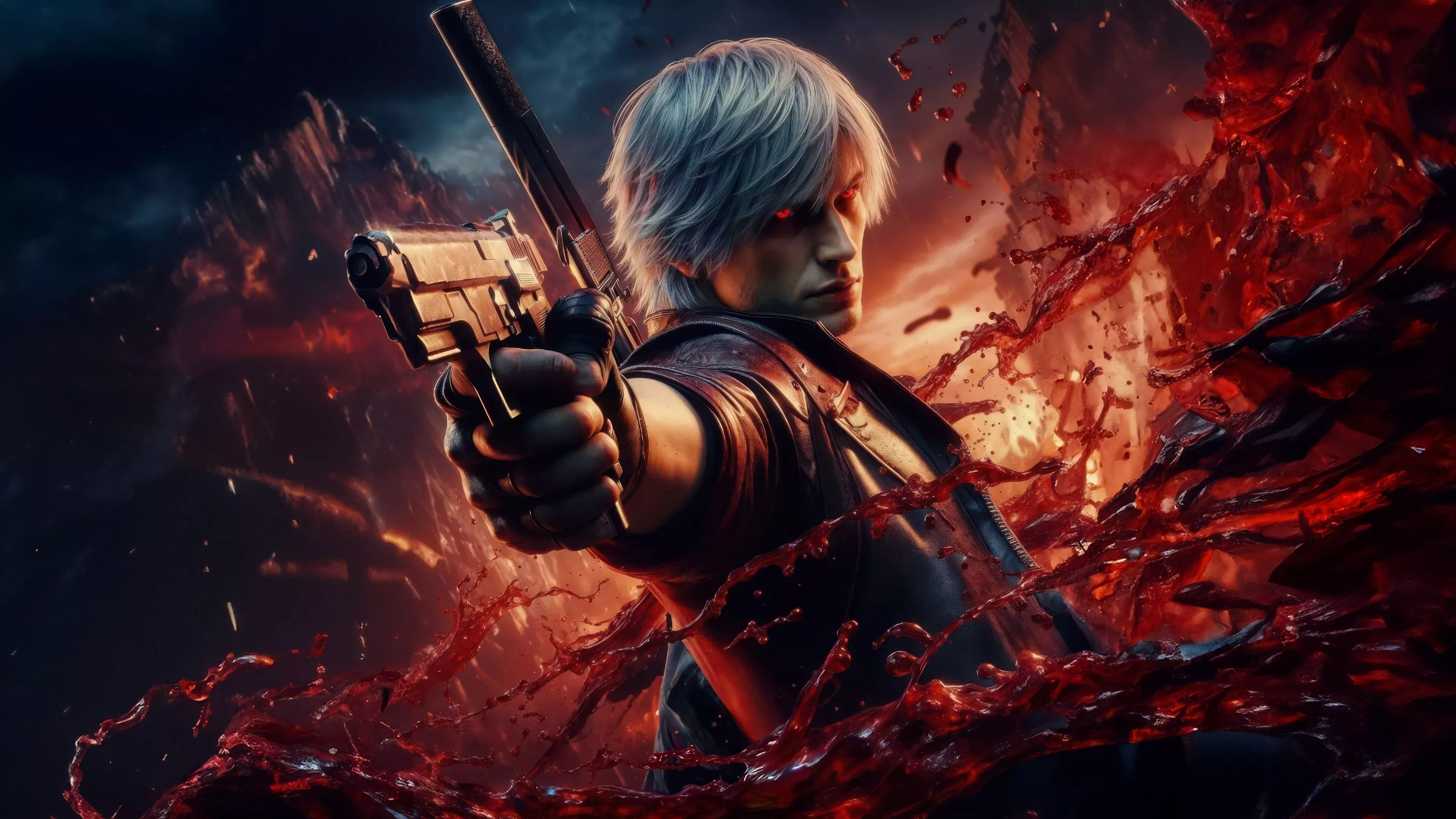 Dante In Devil May Cry 5 4k Wallpaper