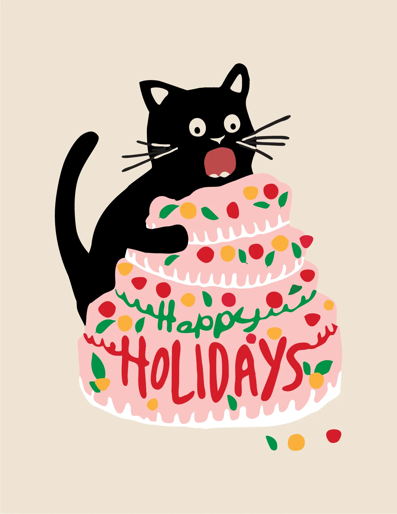 Holiday Cats Postcards of Six