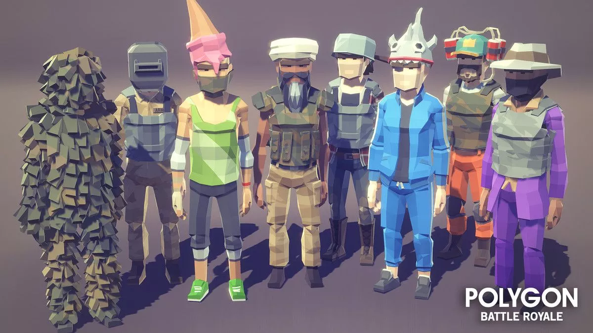 POLYGON Battle Royale Poly 3D Art