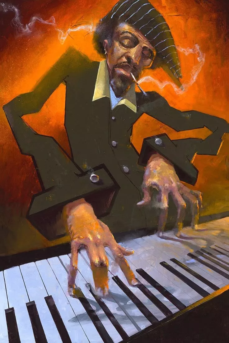 Jazz Piano Art Print. Wall Art Print