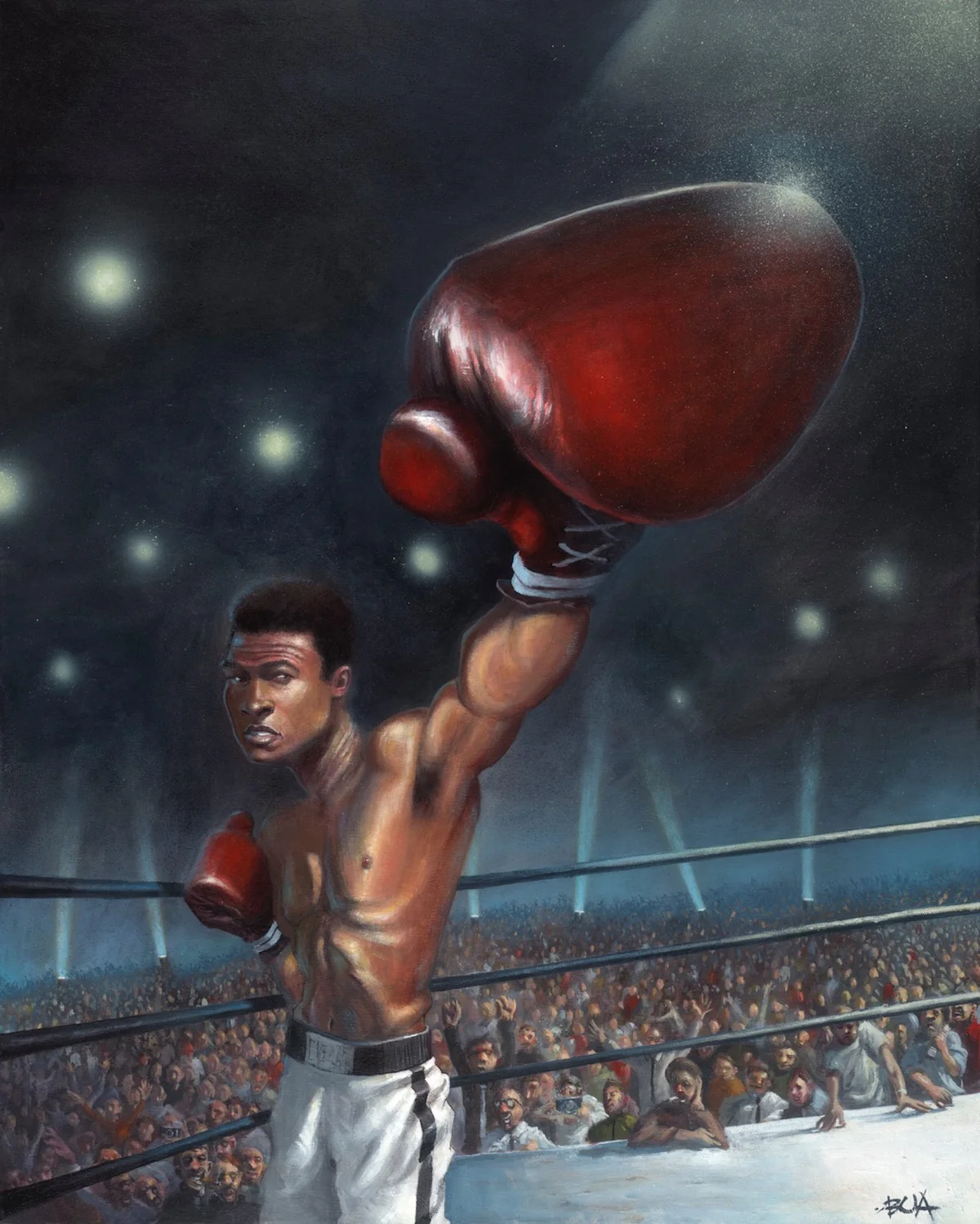 Muhammad Ali Art print. Justin BUA