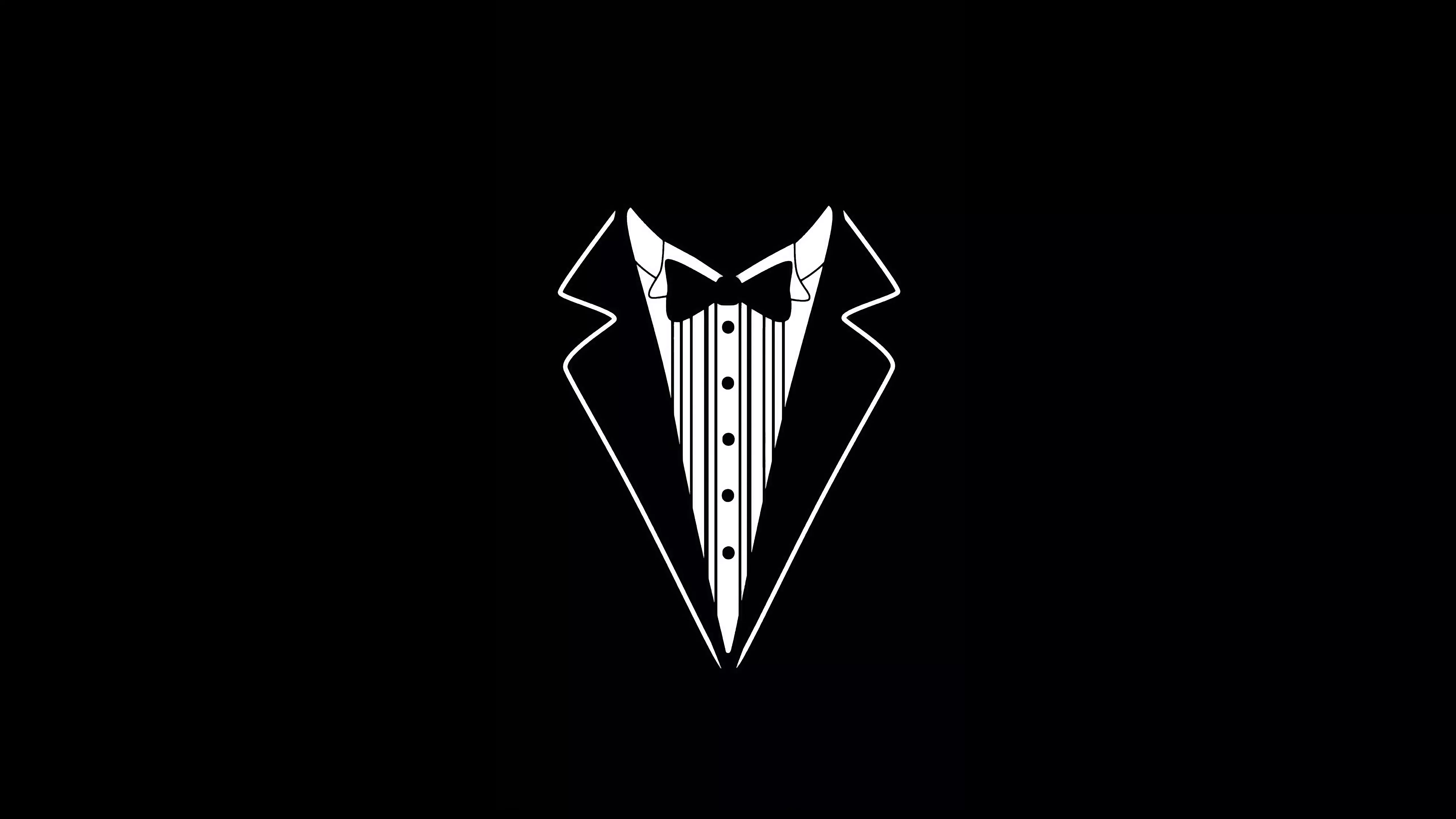 Black Suit Minimal 5k Wallpaper, HD