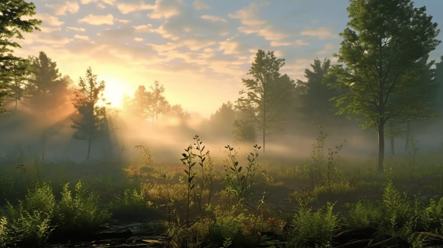 Forest Clearing Tree Canopy
