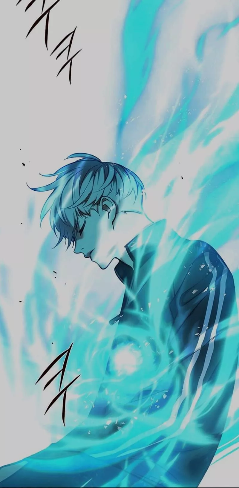 Eleceed, aqua, electric blue, blue, mc