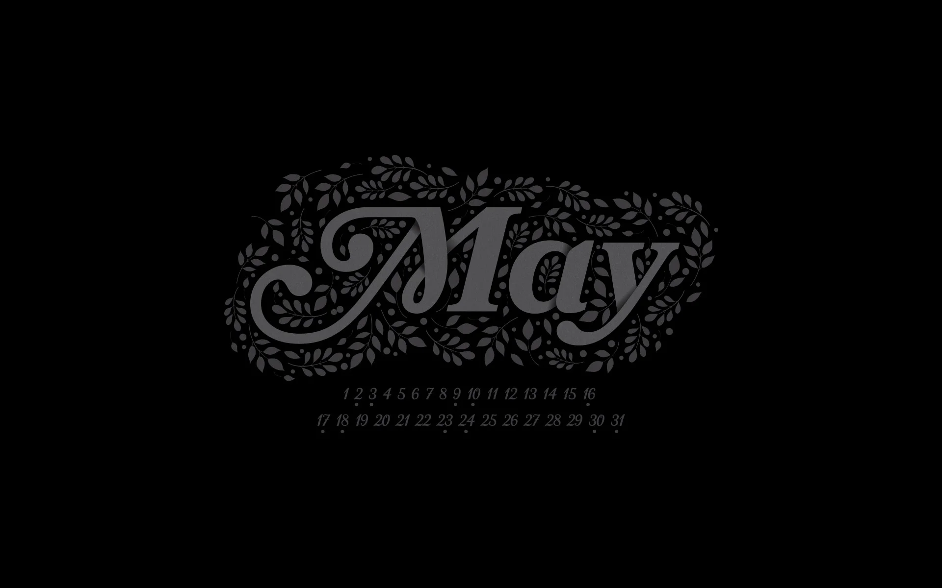 May 2015 Desktop Calendar Wallpaper