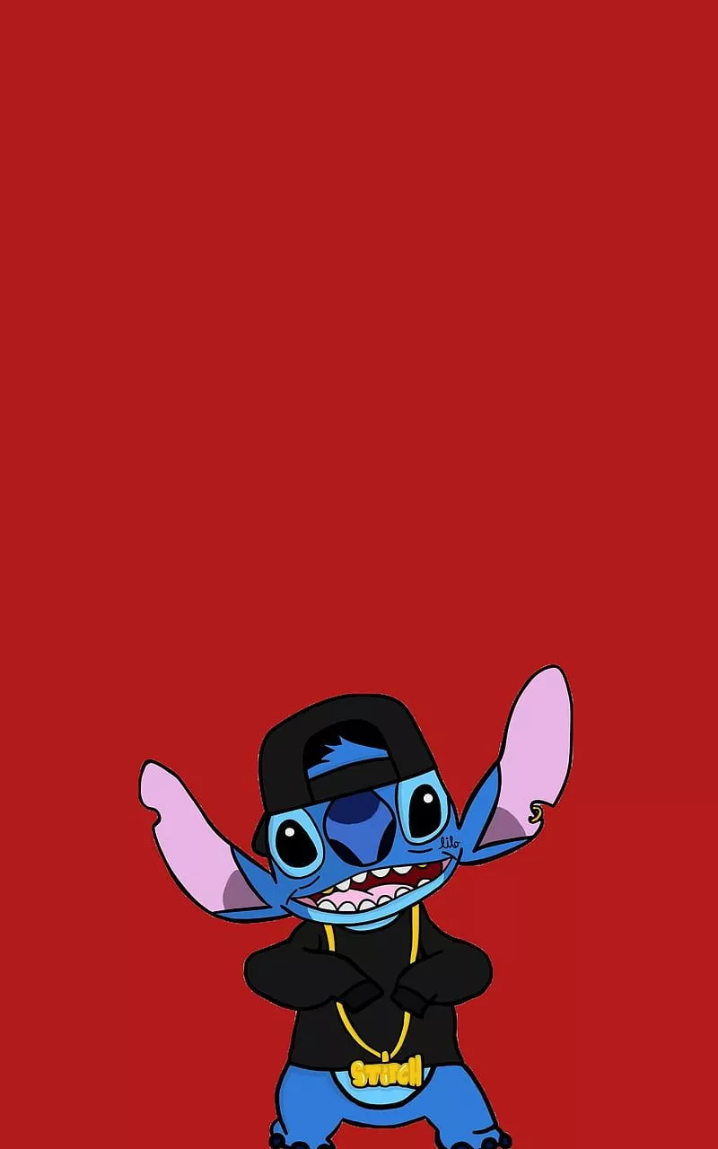 Gangsta stitch, red, HD phone wallpaper