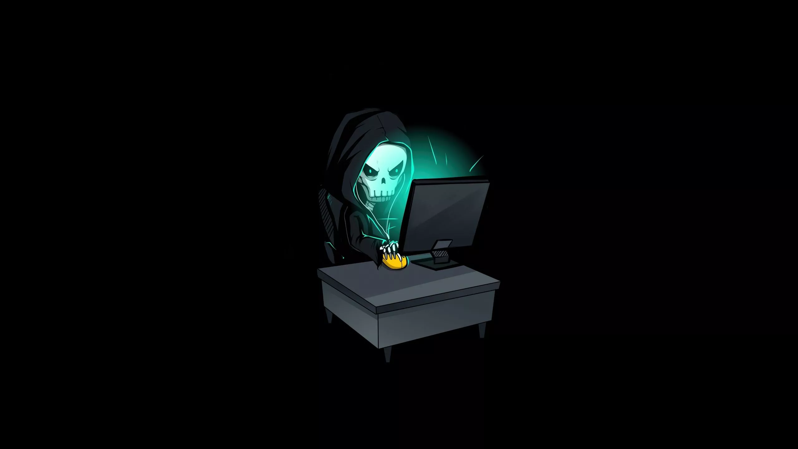 Download wallpaper 2560x1440 skull