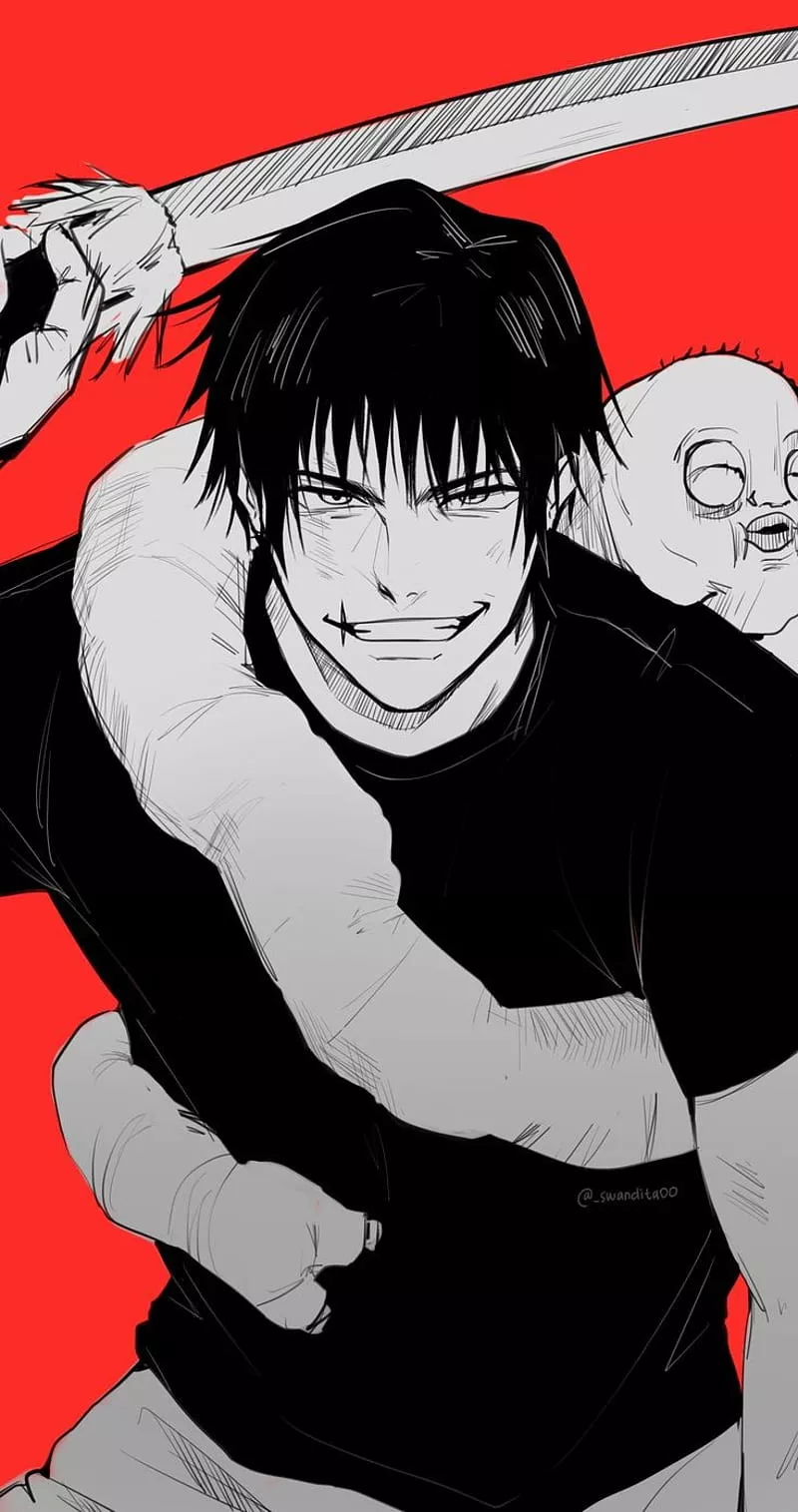 Toji fushiguro, sword, jujutsu kaisen