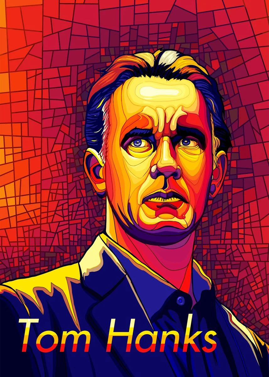 Tom Hanks' Poster, picture, metal print