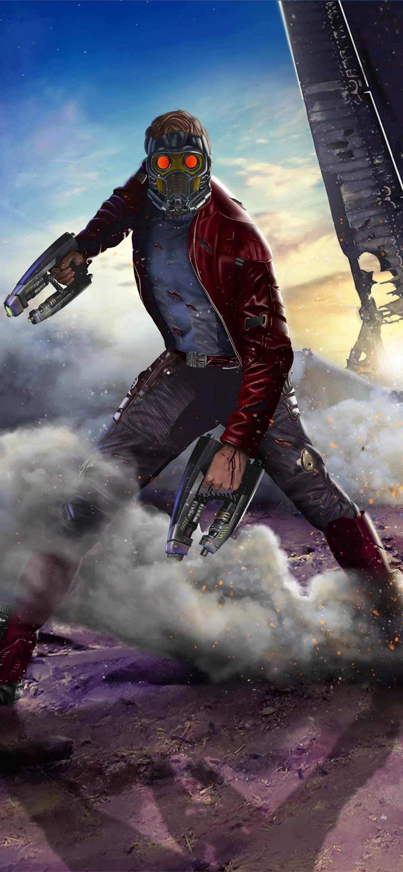 Galaxy Star Lord iPhone Wallpaper
