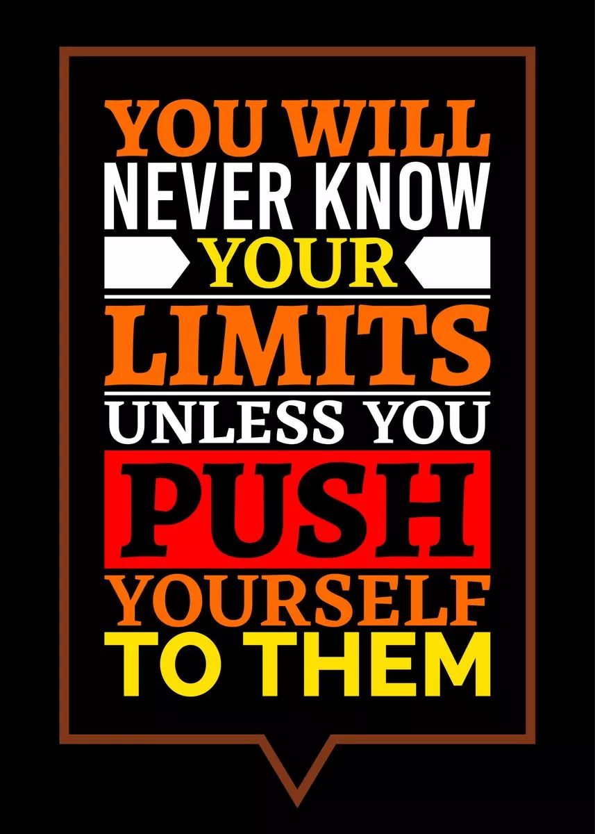 Push Yourself' Poster, picture, metal