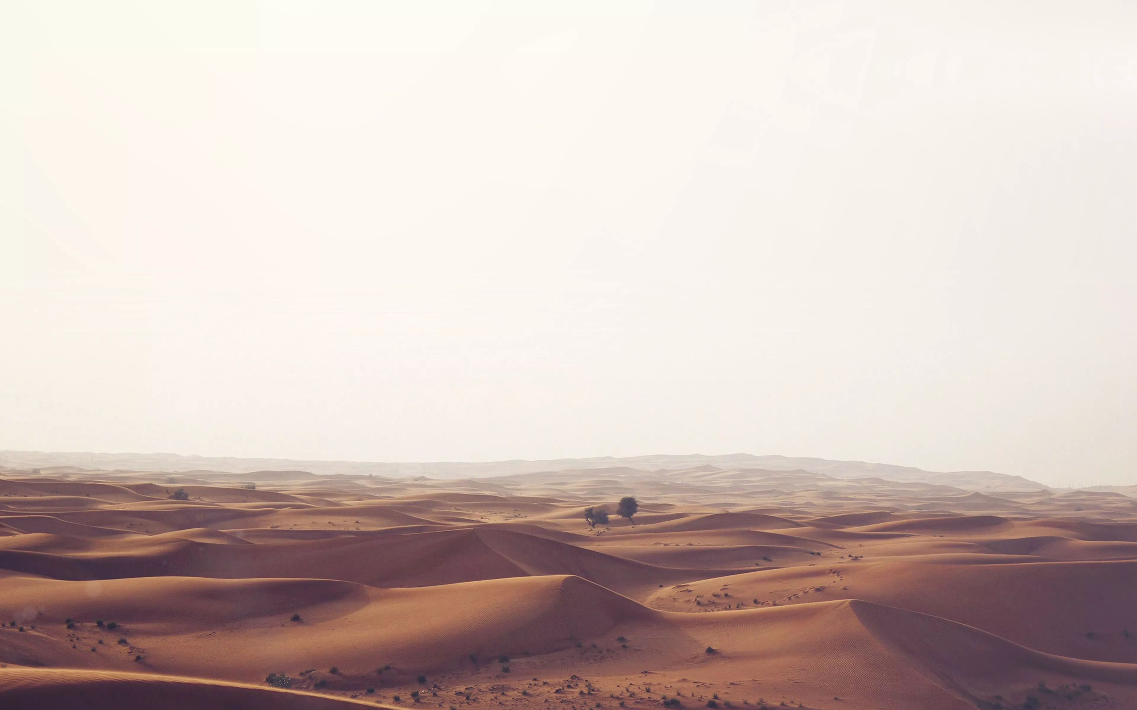 Middle Of Sand Desert Nature Blue