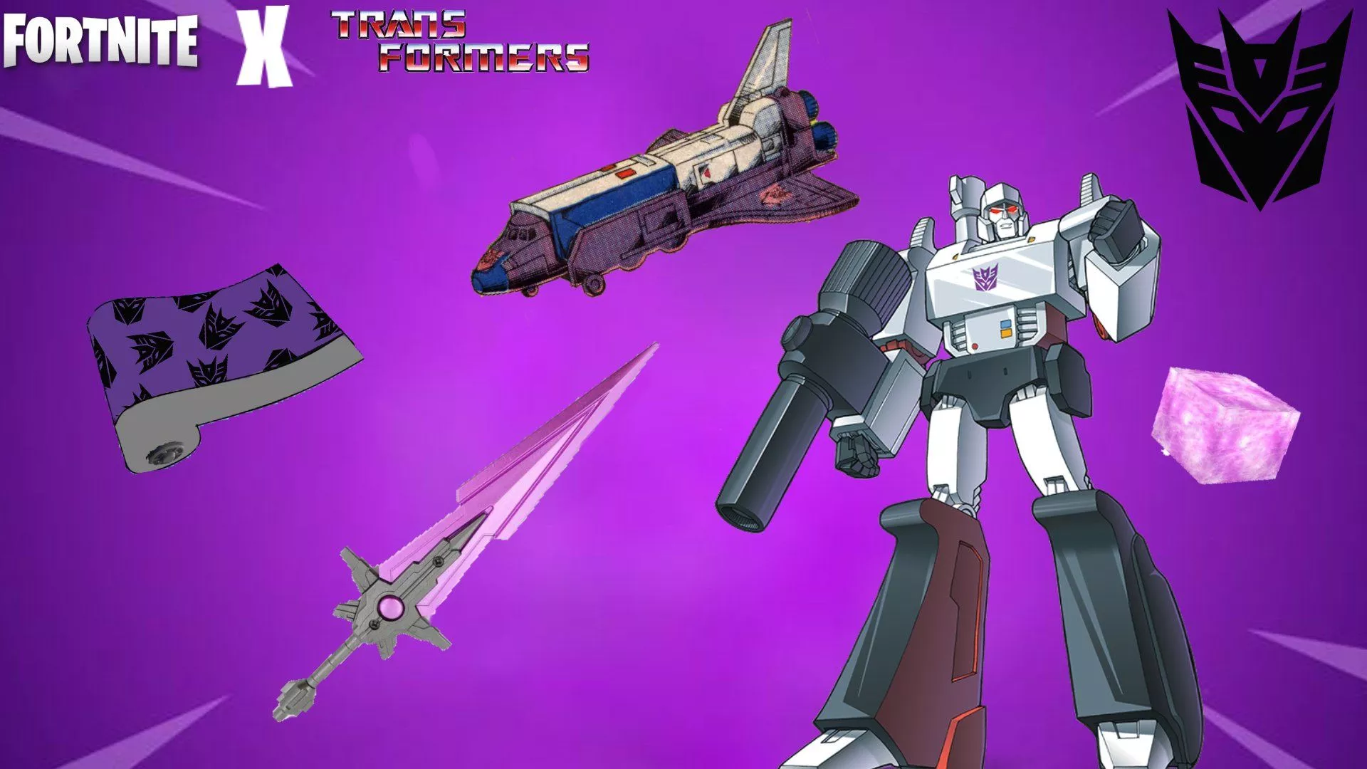 Megatron Skin 2. Energon Cube Backbling