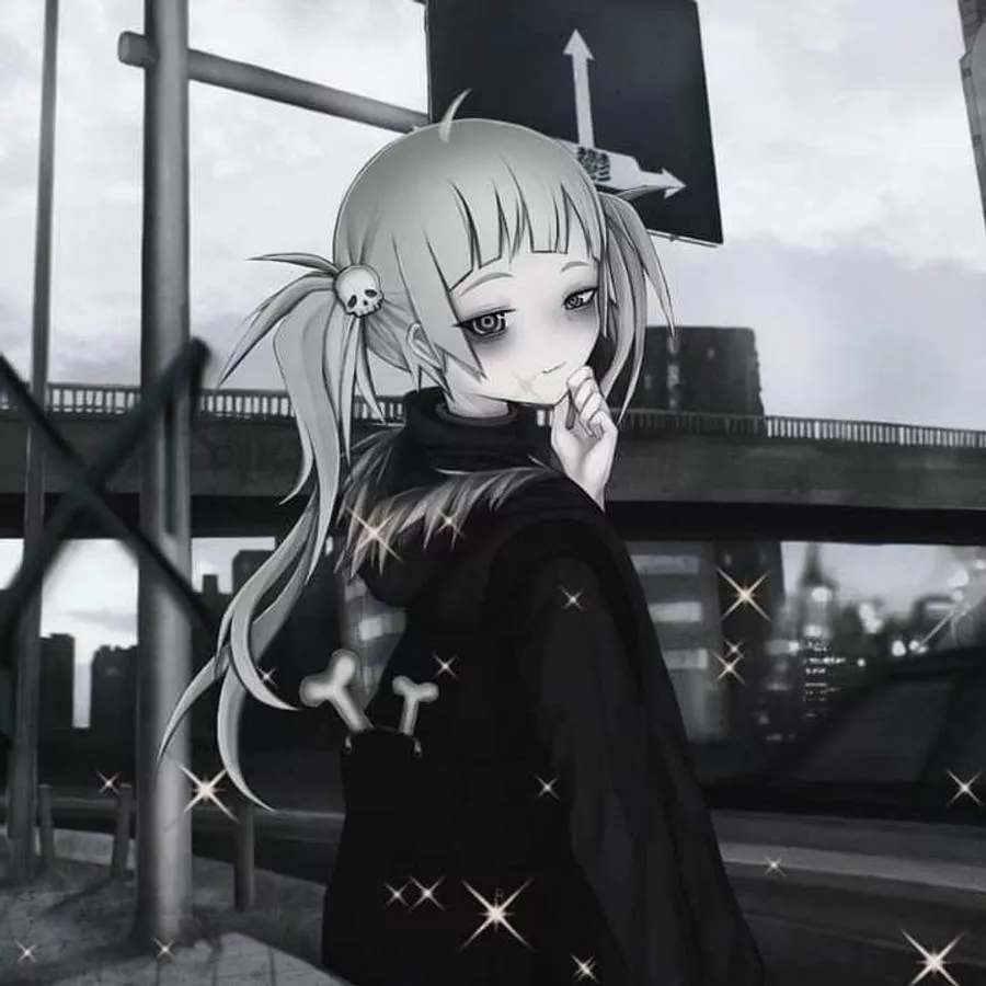 Aesthetic Anime Gothic Emo Girl