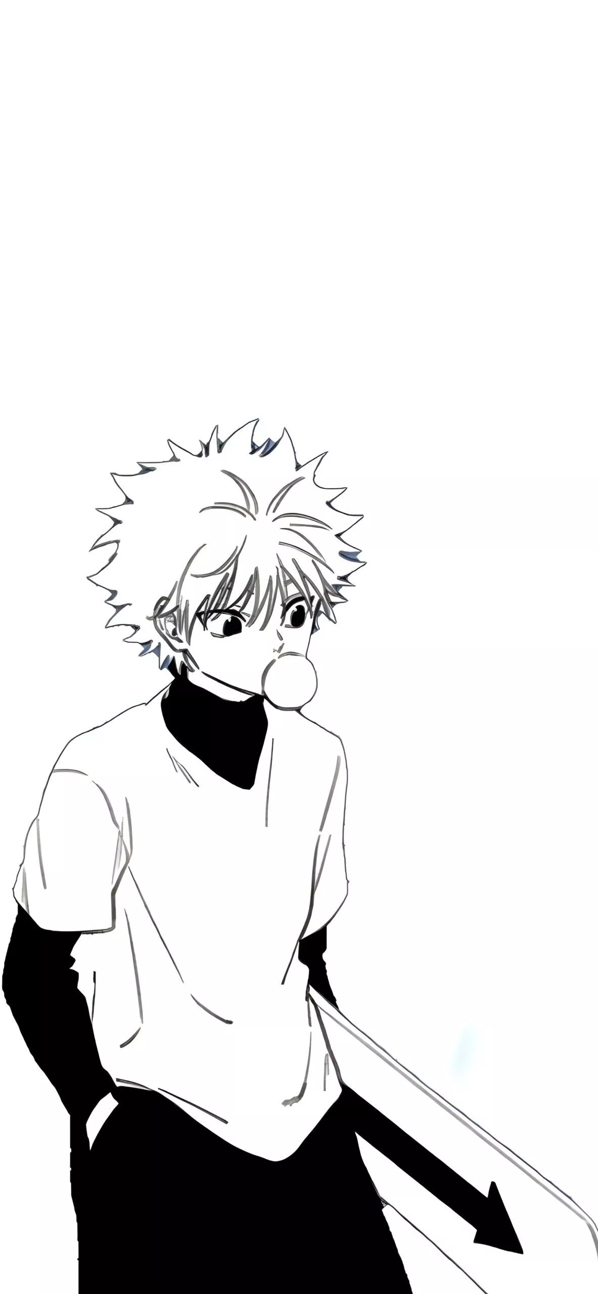 Hunter x Hunter Killua Black and White