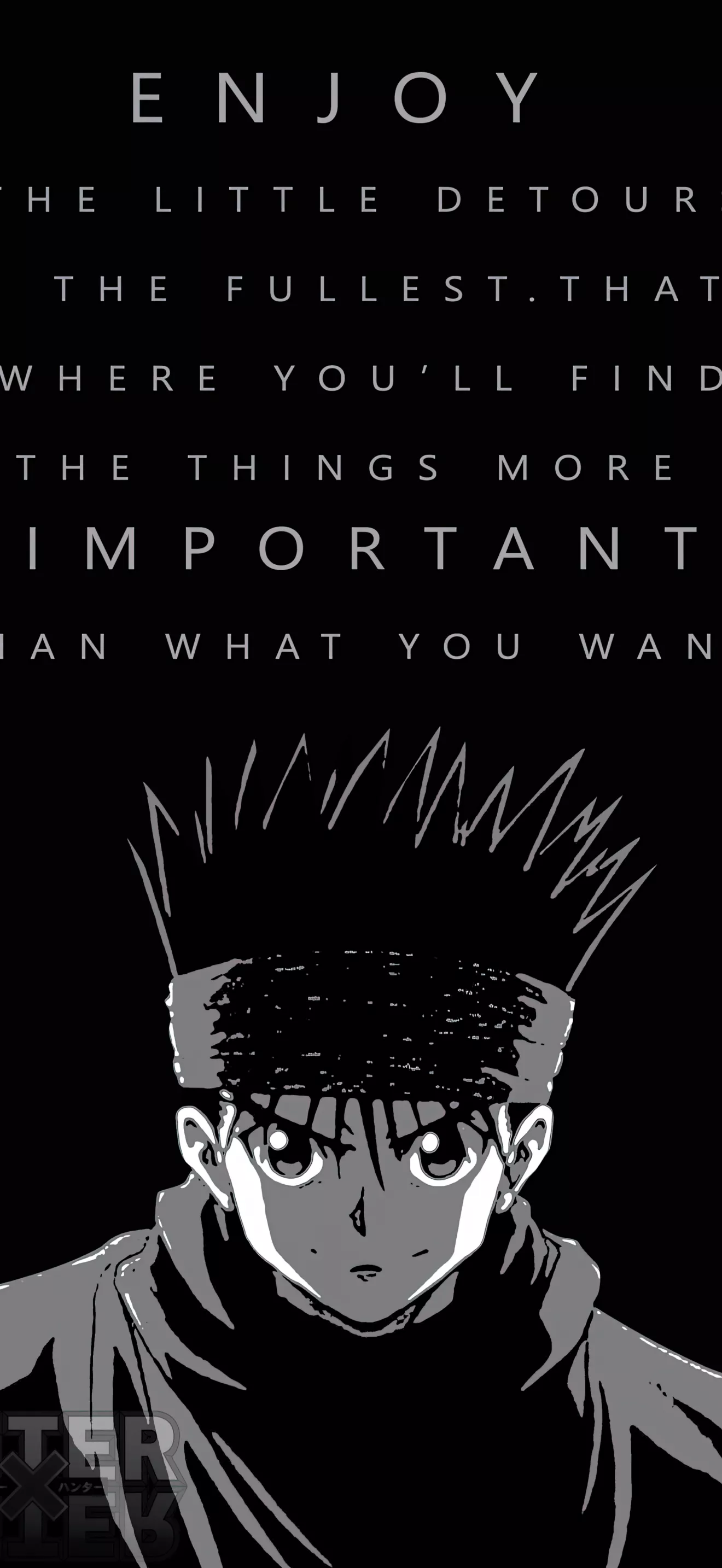 Gon Freecss Wallpaper 4K, Black