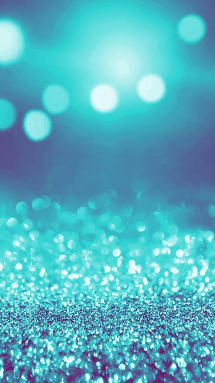 Bright Teal glitter wallpaper